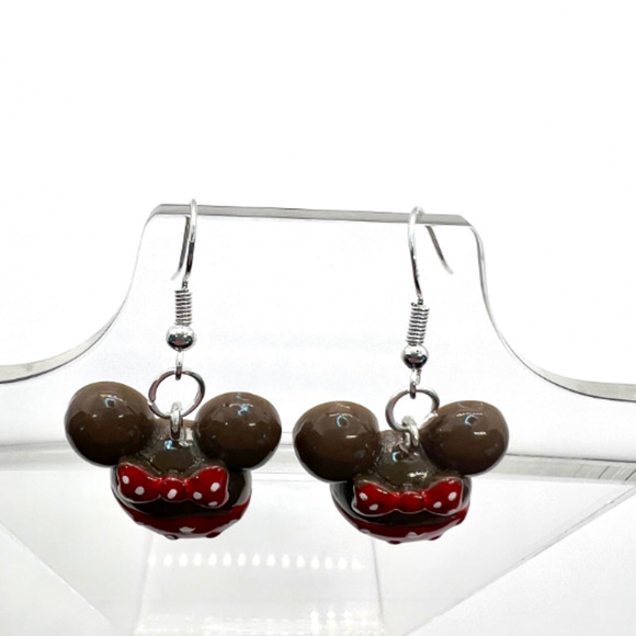 Minnie Mouse Earrings - Minnie Donut Earrings - Disney Inspired Earrings - Picture 6 of 9